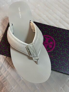 Tory Burch Suede Thong Sandal